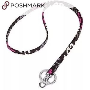 Canterberry Magenta Vera Bradley Lanyard